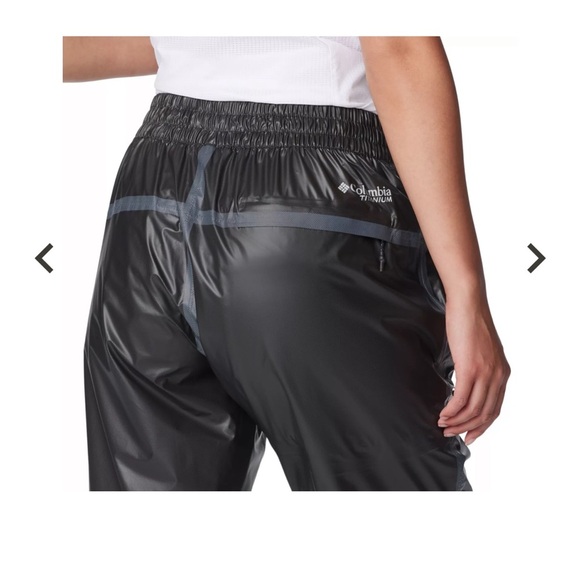 Columbia Titanium Women’s OutDry Extreme Wyldwood Rain Pants Black NWT size 3XL - Picture 6 of 16